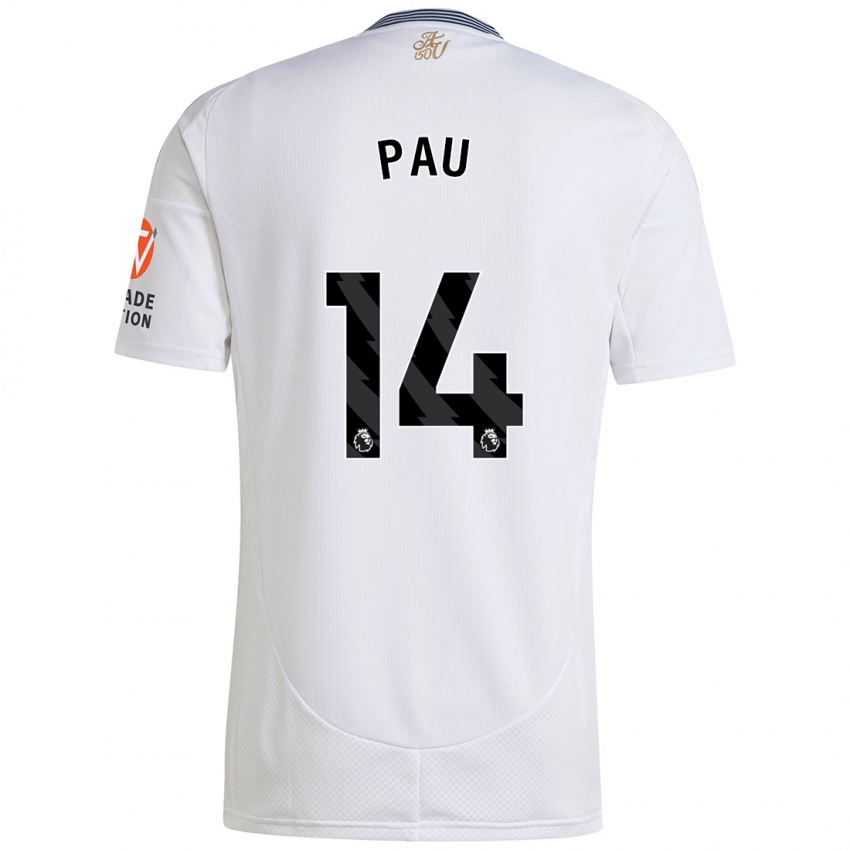 Niño Camiseta Pau Torres #14 Blanco 2ª Equipación 2024/25 La Camisa Argentina