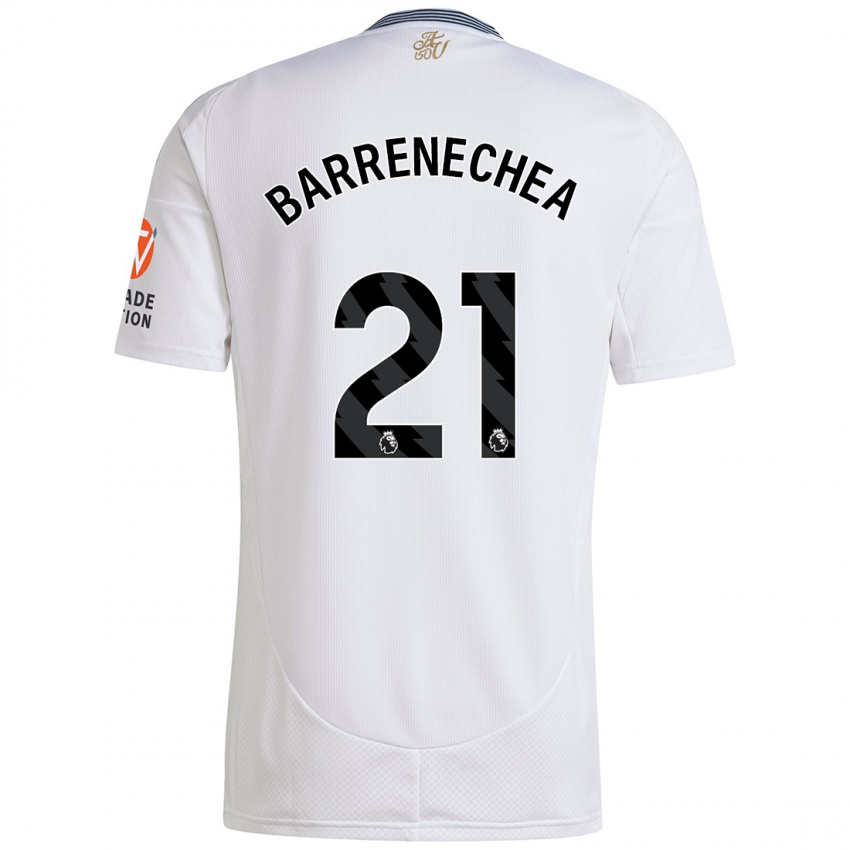 Niño Camiseta Enzo Barrenechea #21 Blanco 2ª Equipación 2024/25 La Camisa Argentina