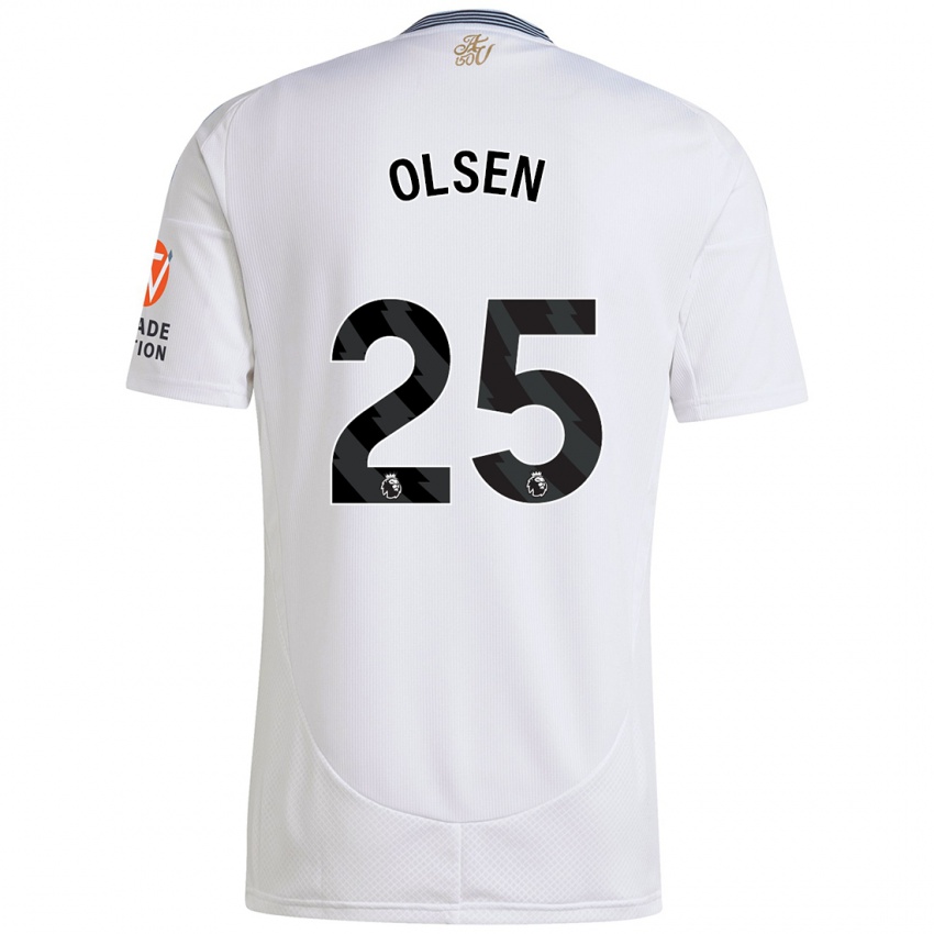 Niño Camiseta Robin Olsen #25 Blanco 2ª Equipación 2024/25 La Camisa Argentina