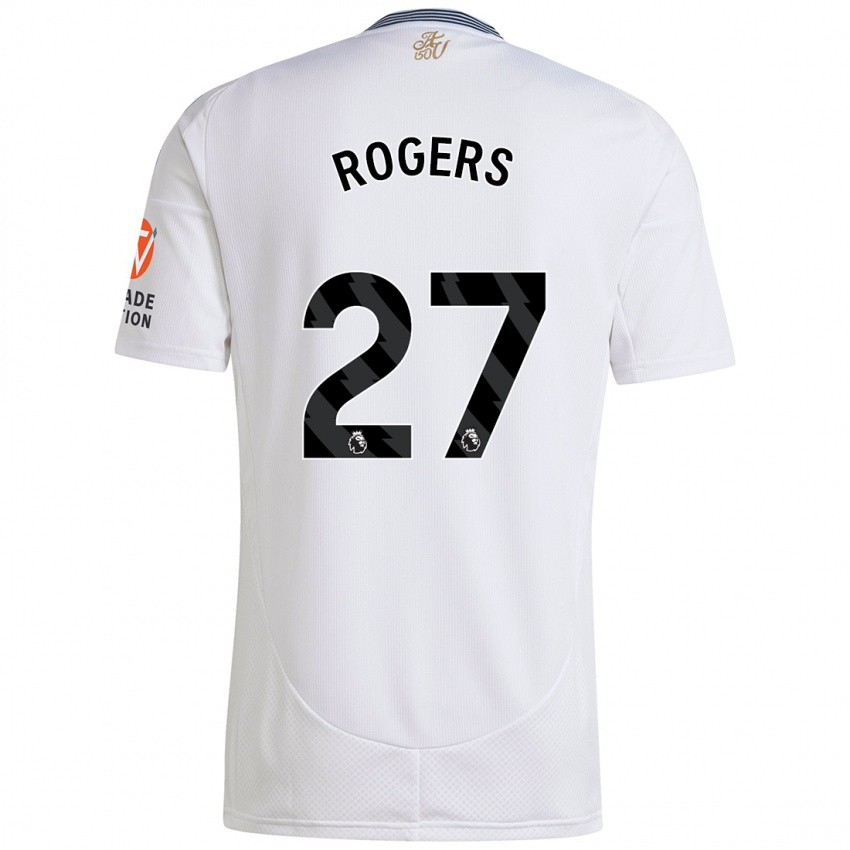 Niño Camiseta Morgan Rogers #27 Blanco 2ª Equipación 2024/25 La Camisa Argentina