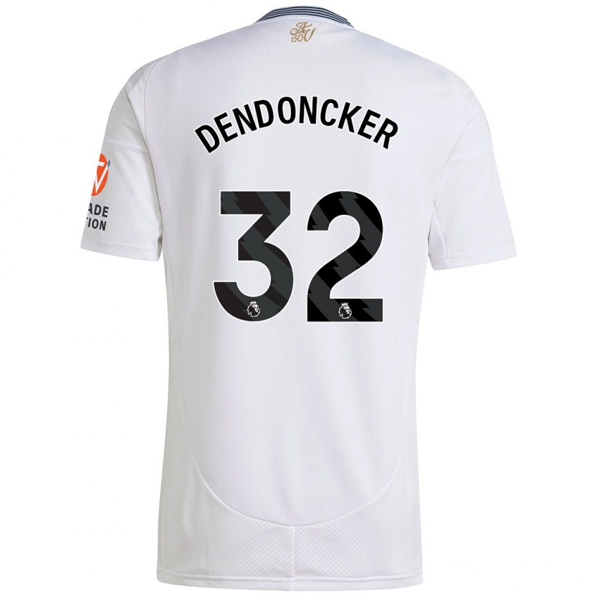 Niño Camiseta Leander Dendoncker #32 Blanco 2ª Equipación 2024/25 La Camisa Argentina