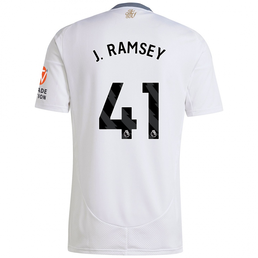 Niño Camiseta Jacob Ramsey #41 Blanco 2ª Equipación 2024/25 La Camisa Argentina