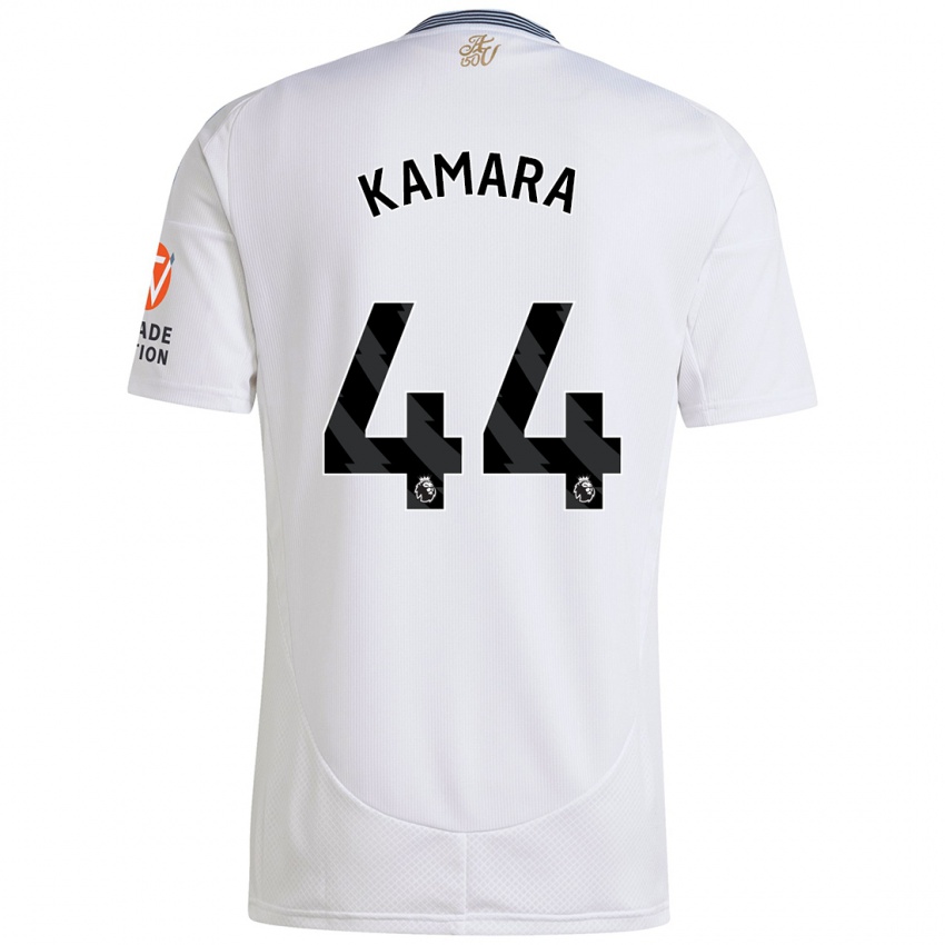 Niño Camiseta Boubacar Kamara #44 Blanco 2ª Equipación 2024/25 La Camisa Argentina