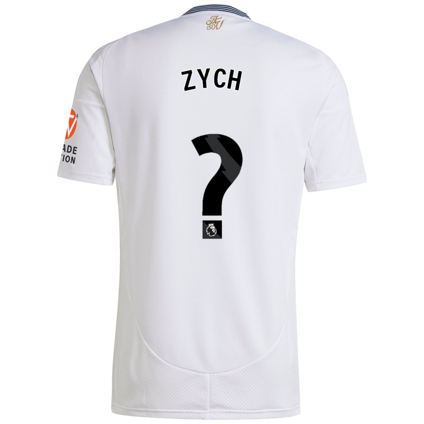 Niño Camiseta Oliwier Zych #0 Blanco 2ª Equipación 2024/25 La Camisa Argentina