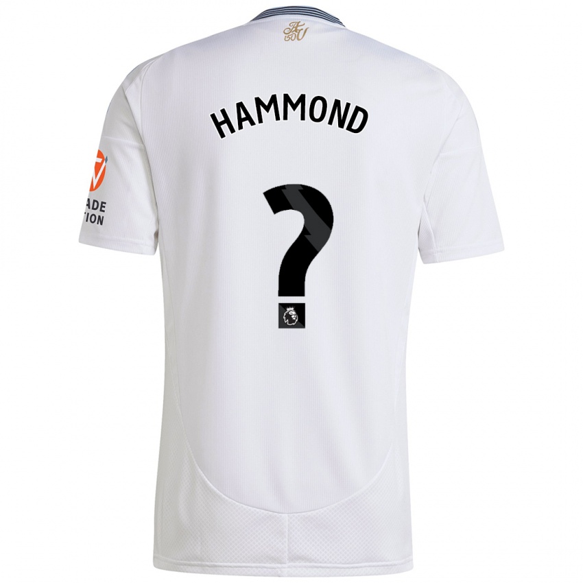 Niño Camiseta Alex Hammond #0 Blanco 2ª Equipación 2024/25 La Camisa Argentina