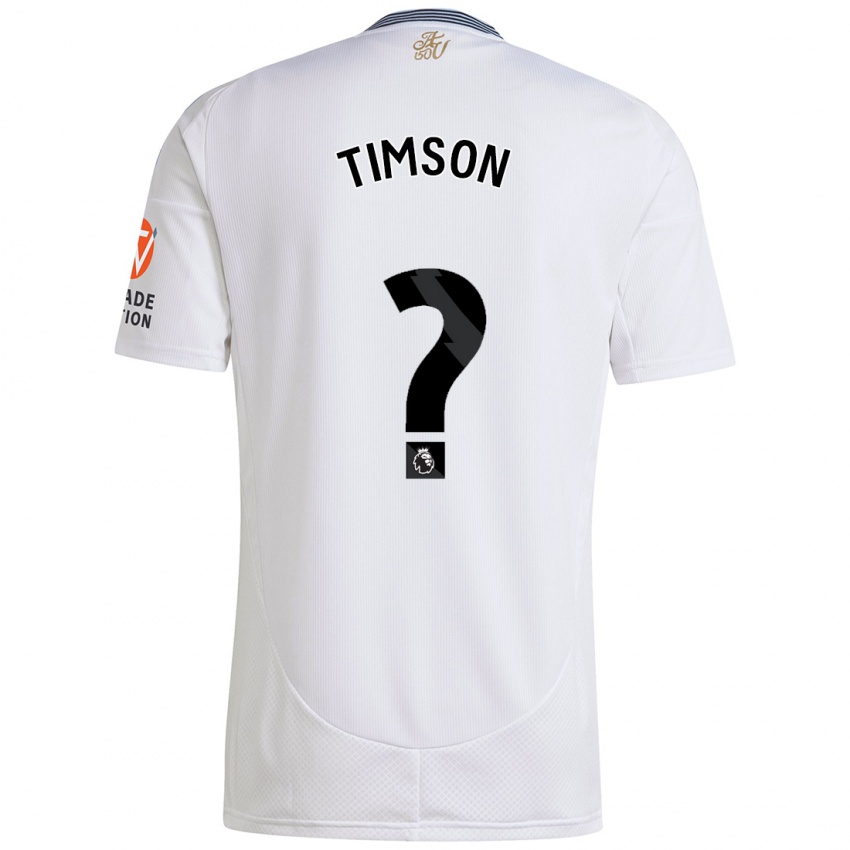 Niño Camiseta Nile Timson #0 Blanco 2ª Equipación 2024/25 La Camisa Argentina