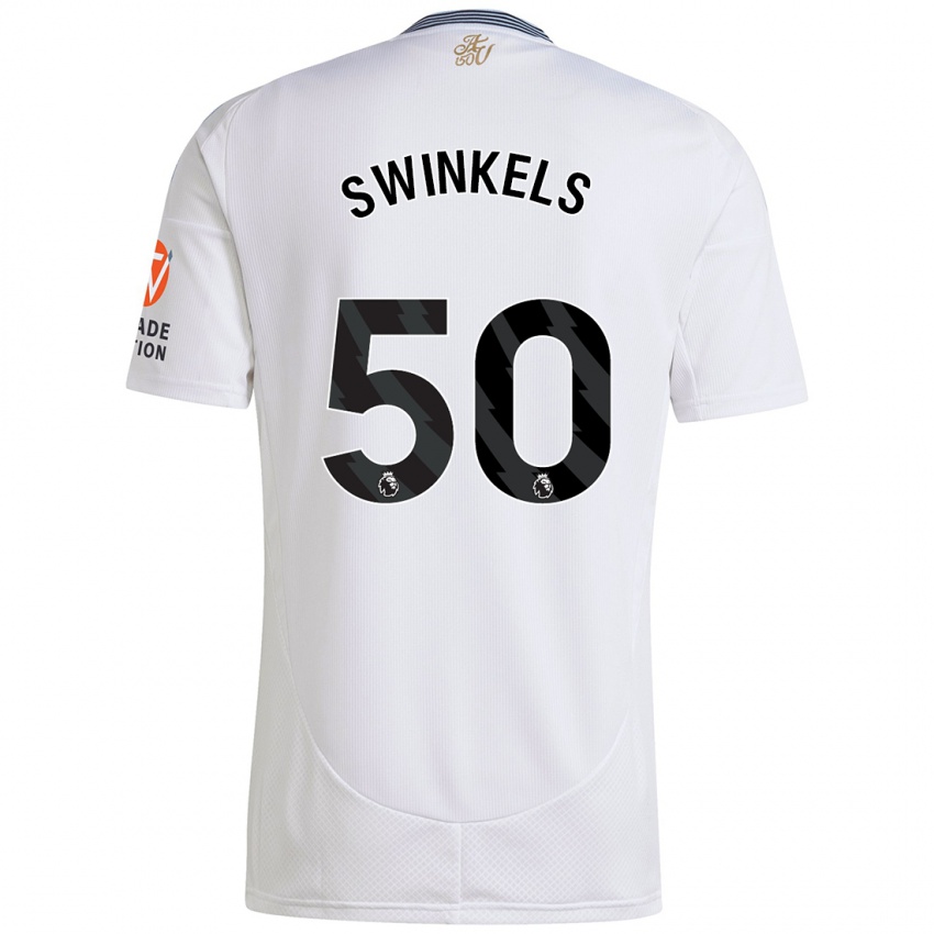 Niño Camiseta Sil Swinkels #50 Blanco 2ª Equipación 2024/25 La Camisa Argentina