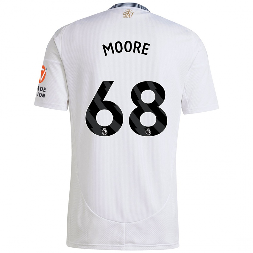 Niño Camiseta Kobei Moore #68 Blanco 2ª Equipación 2024/25 La Camisa Argentina