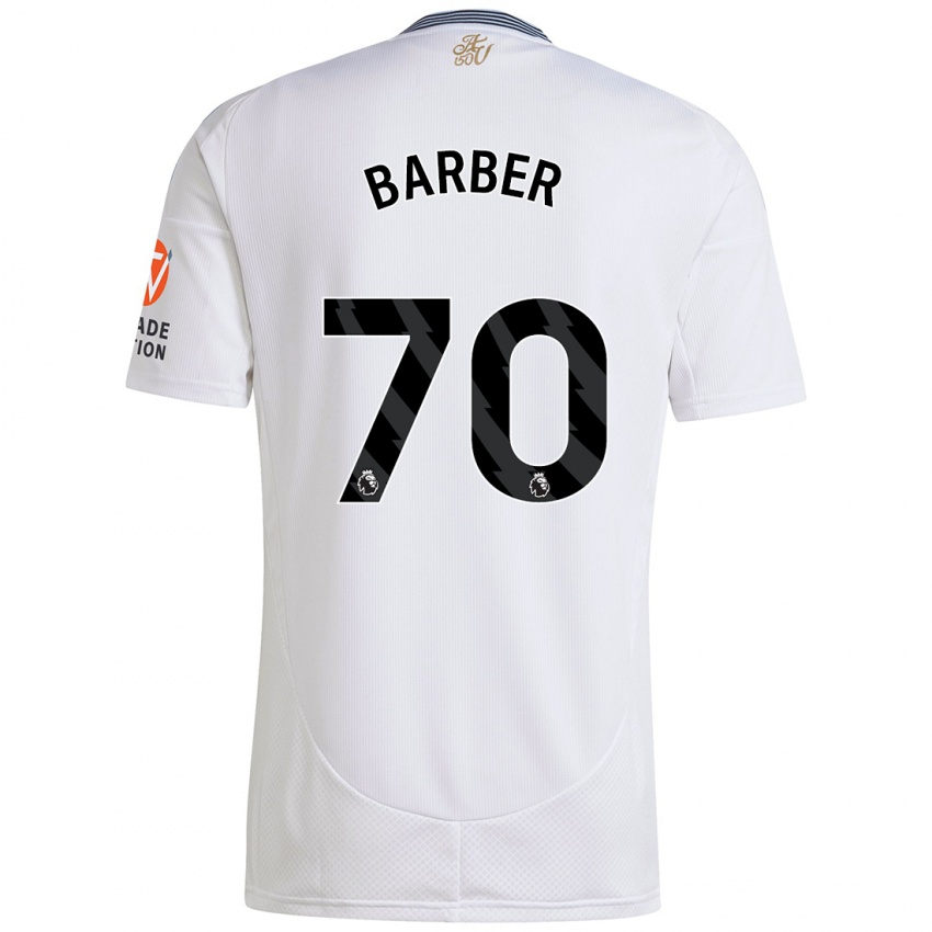 Niño Camiseta Jayden Barber #70 Blanco 2ª Equipación 2024/25 La Camisa Argentina