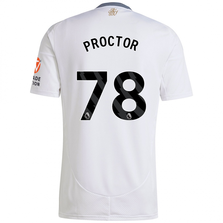 Niño Camiseta Sam Proctor #78 Blanco 2ª Equipación 2024/25 La Camisa Argentina