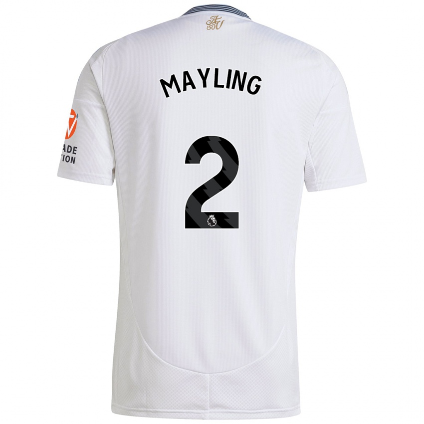 Niño Camiseta Sarah Mayling #2 Blanco 2ª Equipación 2024/25 La Camisa Argentina