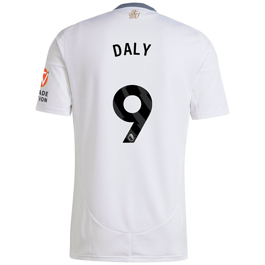 Niño Camiseta Rachel Daly #9 Blanco 2ª Equipación 2024/25 La Camisa Argentina