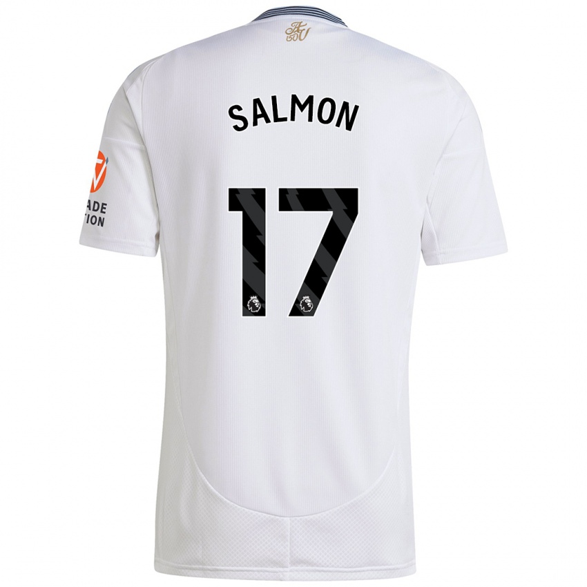 Niño Camiseta Ebony Salmon #17 Blanco 2ª Equipación 2024/25 La Camisa Argentina