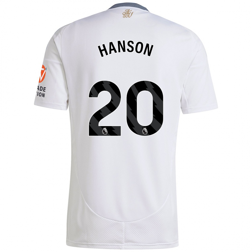 Niño Camiseta Kirsty Hanson #20 Blanco 2ª Equipación 2024/25 La Camisa Argentina