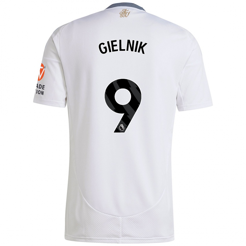 Niño Camiseta Emily Gielnik #9 Blanco 2ª Equipación 2024/25 La Camisa Argentina