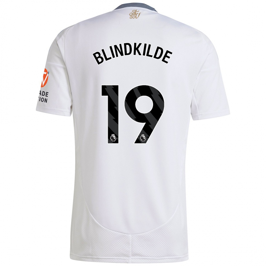 Niño Camiseta Laura Blindkilde #19 Blanco 2ª Equipación 2024/25 La Camisa Argentina