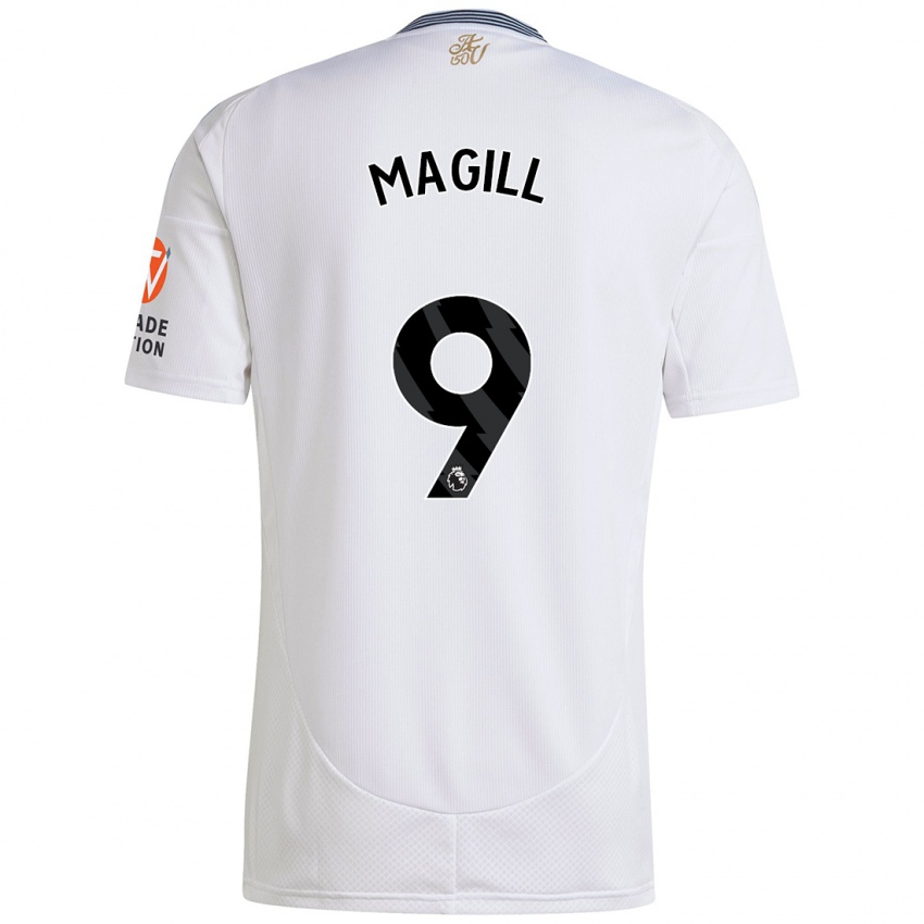 Niño Camiseta Simone Magill #9 Blanco 2ª Equipación 2024/25 La Camisa Argentina