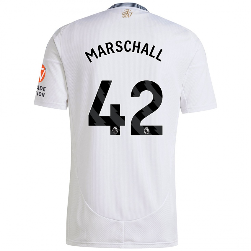 Niño Camiseta Filip Marschall #42 Blanco 2ª Equipación 2024/25 La Camisa Argentina