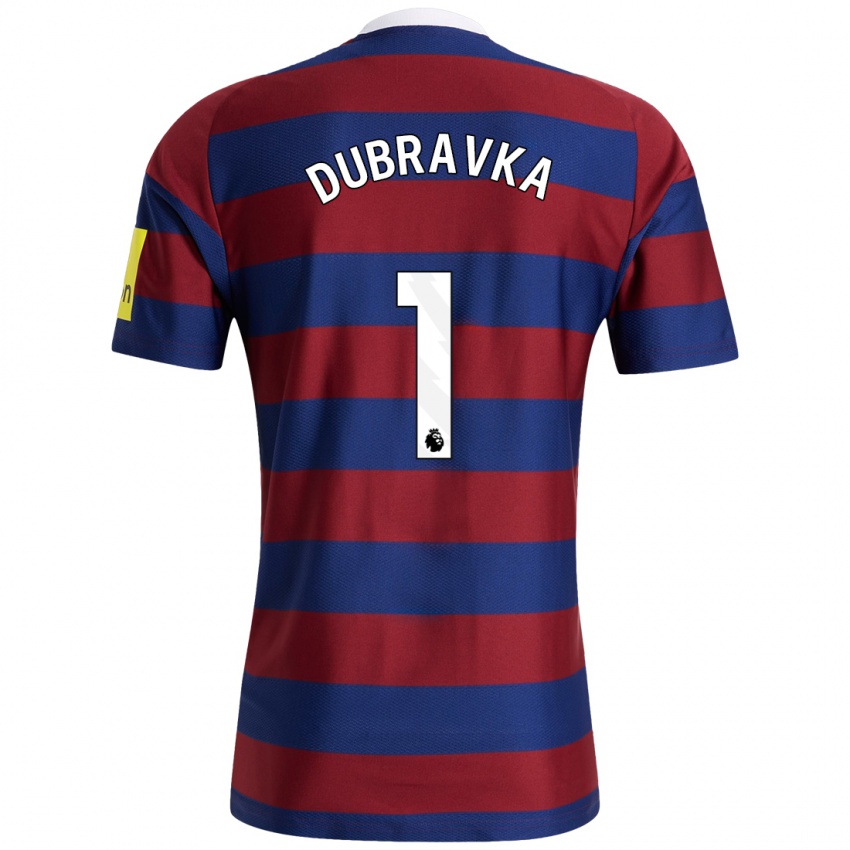 Niño Camiseta Martin Dúbravka #1 Burdeos Azul Marino 2ª Equipación 2024/25 La Camisa Argentina