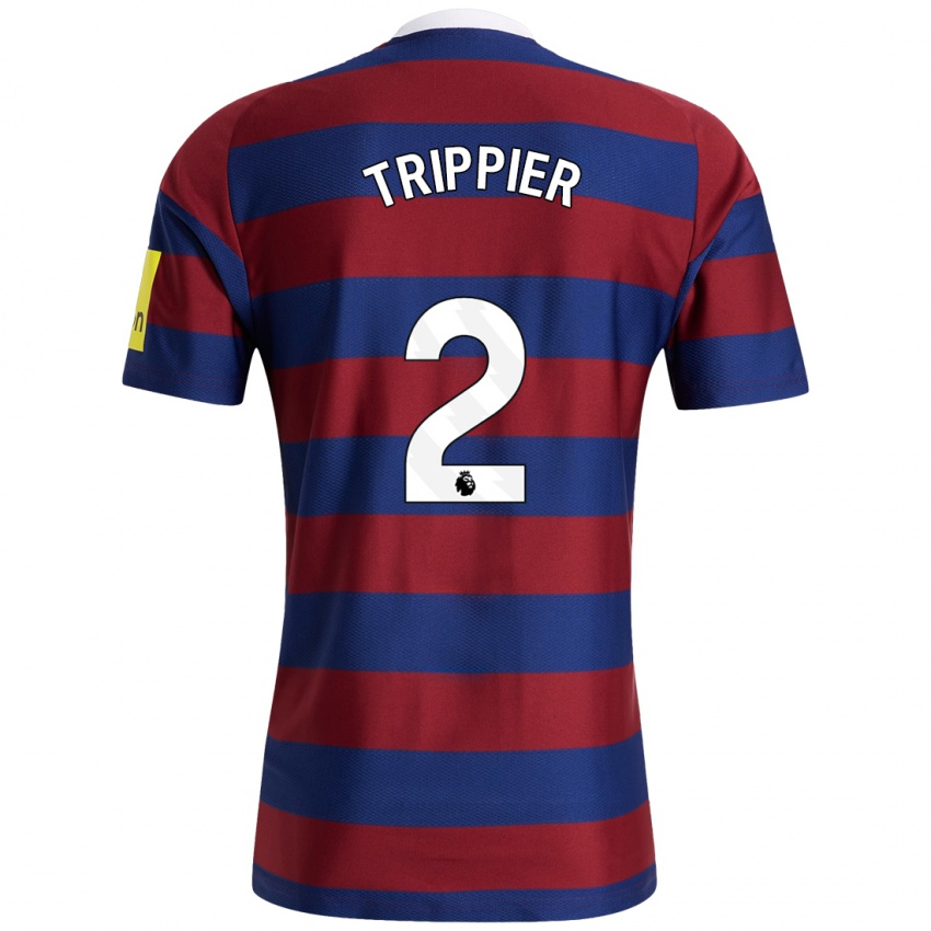 Niño Camiseta Kieran Trippier #2 Burdeos Azul Marino 2ª Equipación 2024/25 La Camisa Argentina