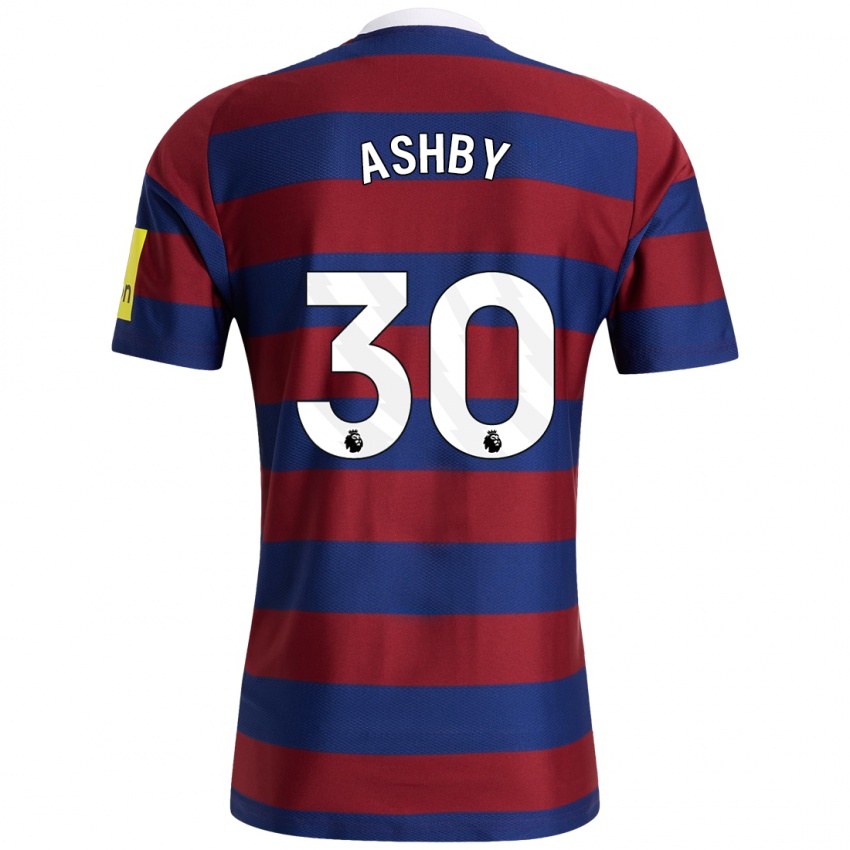 Niño Camiseta Harrison Ashby #30 Burdeos Azul Marino 2ª Equipación 2024/25 La Camisa Argentina