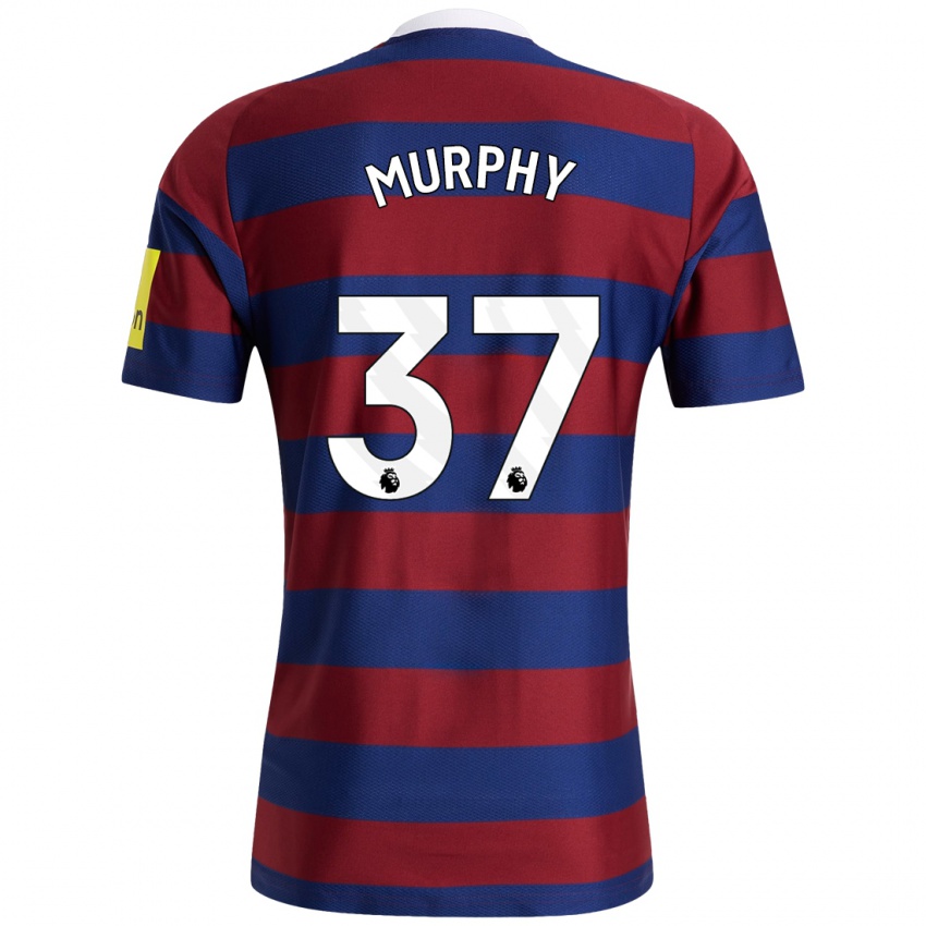 Niño Camiseta Alex Murphy #37 Burdeos Azul Marino 2ª Equipación 2024/25 La Camisa Argentina