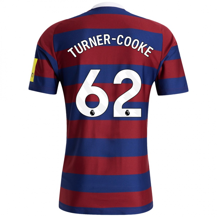 Niño Camiseta Jay Turner-Cooke #62 Burdeos Azul Marino 2ª Equipación 2024/25 La Camisa Argentina