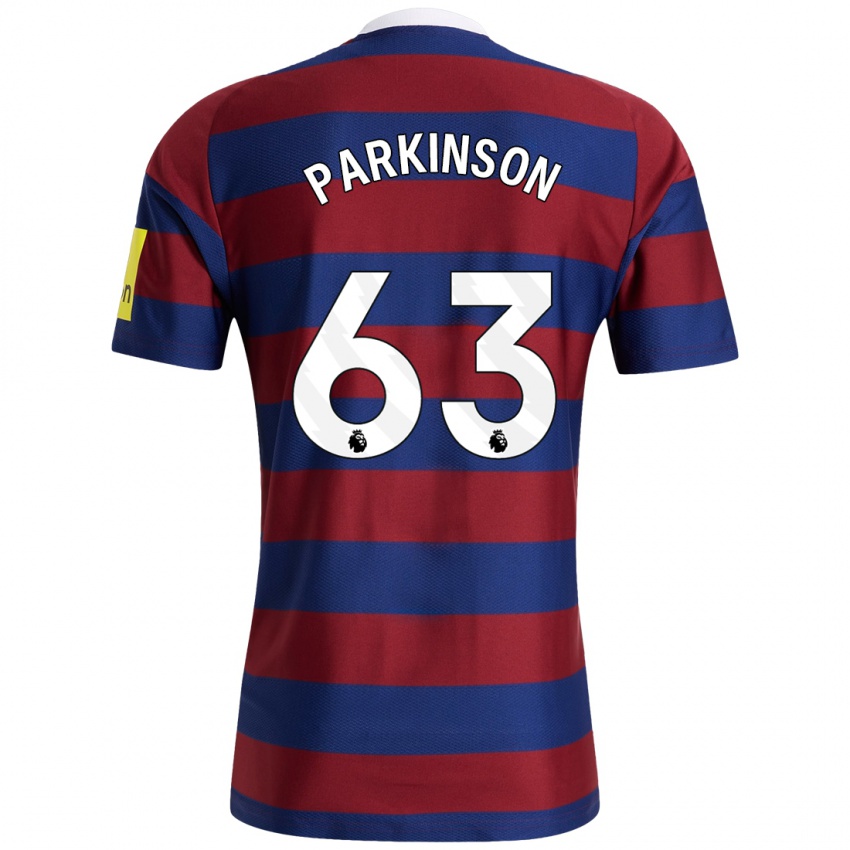 Niño Camiseta Ben Parkinson #63 Burdeos Azul Marino 2ª Equipación 2024/25 La Camisa Argentina