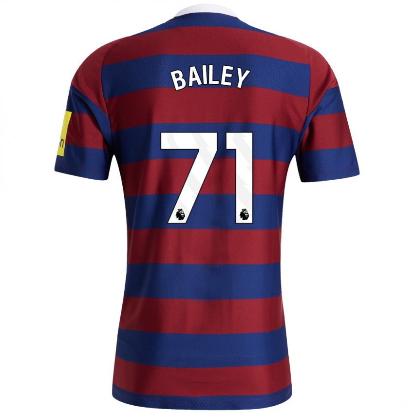 Niño Camiseta Scott Bailey #71 Burdeos Azul Marino 2ª Equipación 2024/25 La Camisa Argentina