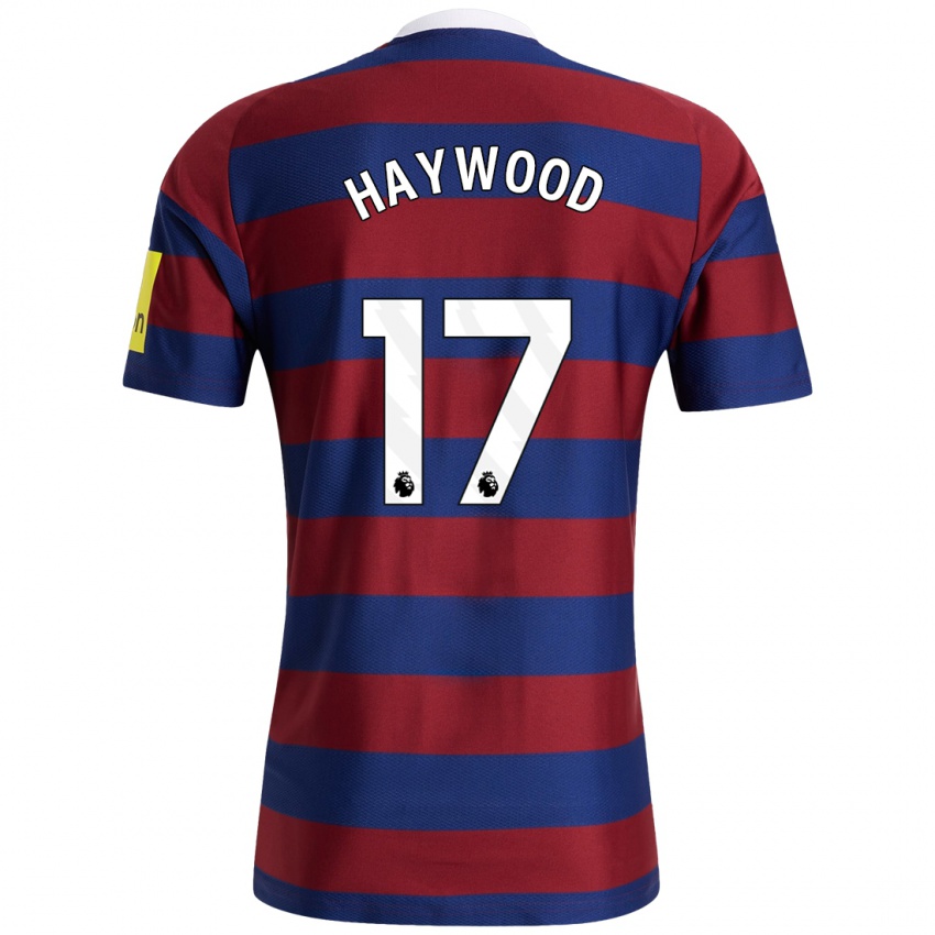 Niño Camiseta Sophie Haywood #17 Burdeos Azul Marino 2ª Equipación 2024/25 La Camisa Argentina