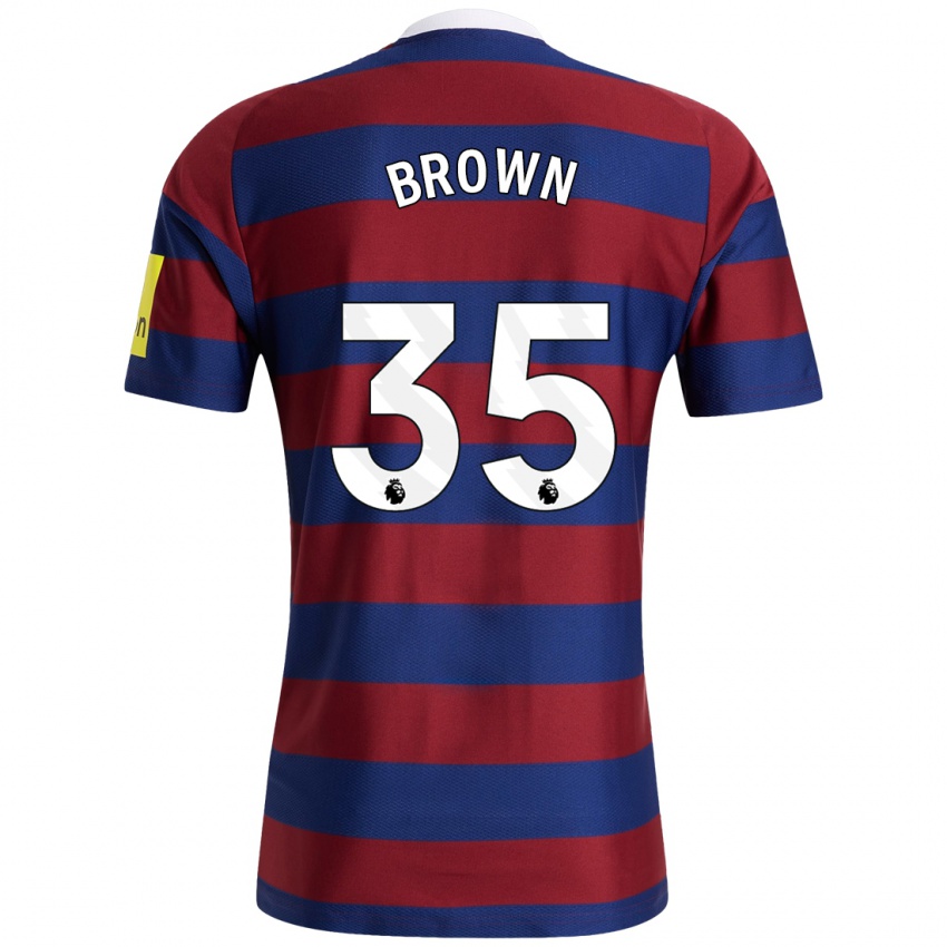 Niño Camiseta Will Brown #35 Burdeos Azul Marino 2ª Equipación 2024/25 La Camisa Argentina