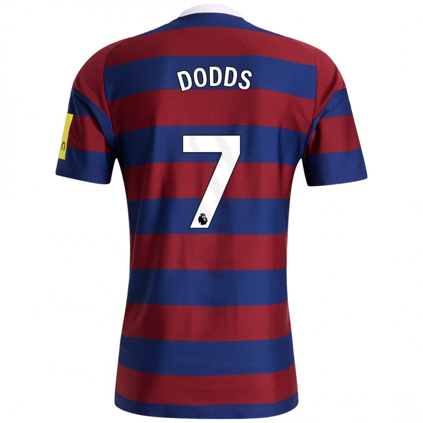 Niño Camiseta Tyler Dodds #7 Burdeos Azul Marino 2ª Equipación 2024/25 La Camisa Argentina