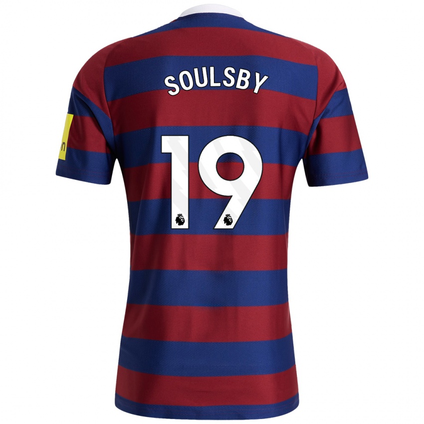 Niño Camiseta Anna Soulsby #19 Burdeos Azul Marino 2ª Equipación 2024/25 La Camisa Argentina