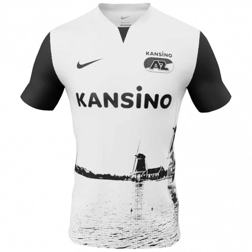 Niño Camiseta Deacon Van Der Klaauw #0 Blanco Negro 2ª Equipación 2024/25 La Camisa Argentina