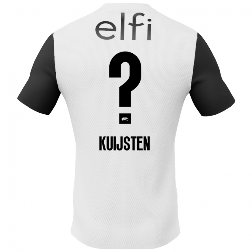 Niño Camiseta Tristan Kuijsten #0 Blanco Negro 2ª Equipación 2024/25 La Camisa Argentina