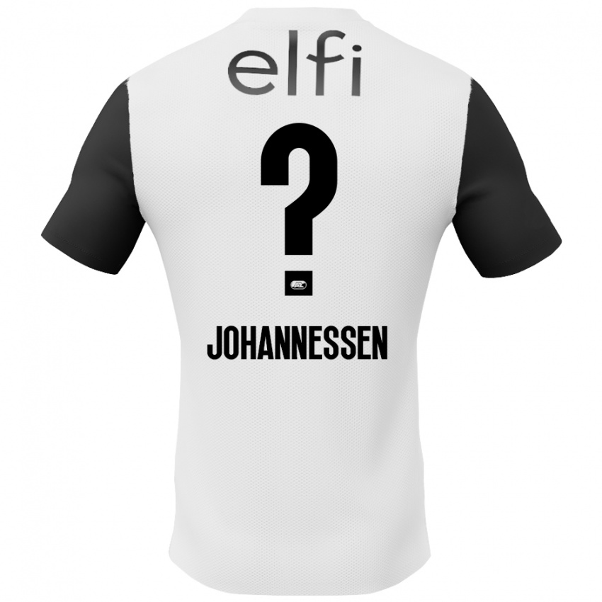 Niño Camiseta Tómas Johannessen #0 Blanco Negro 2ª Equipación 2024/25 La Camisa Argentina