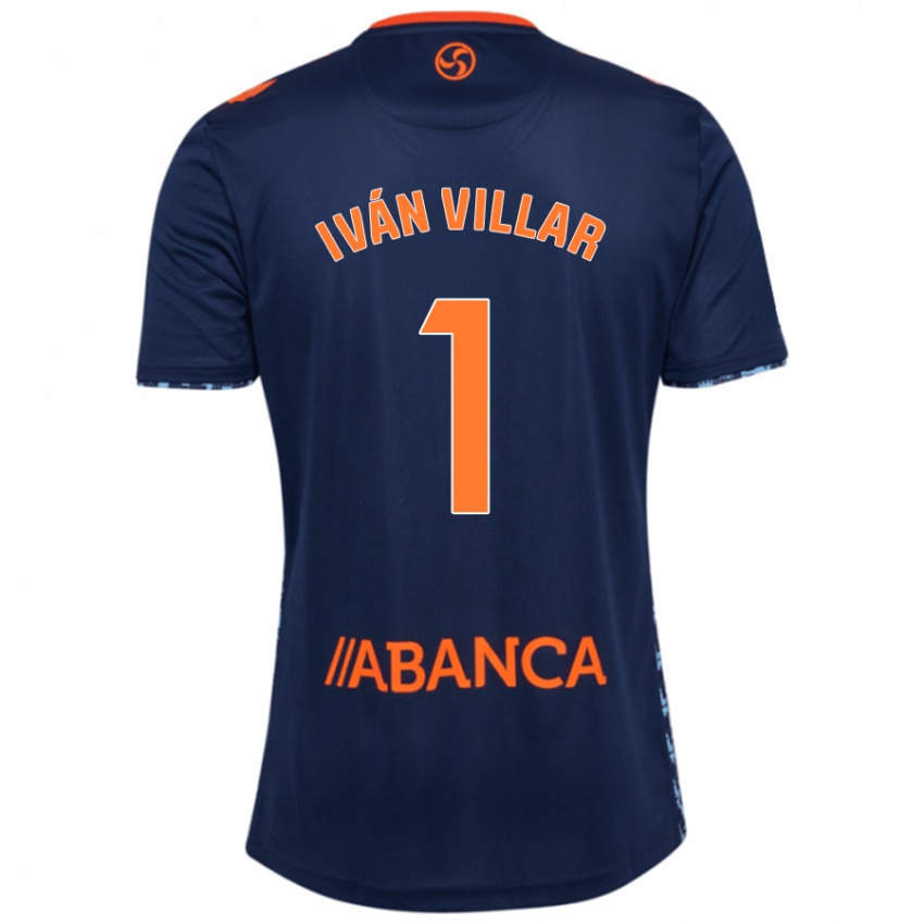 Niño Camiseta Iván Villar #1 Azul Marino 2ª Equipación 2024/25 La Camisa Argentina