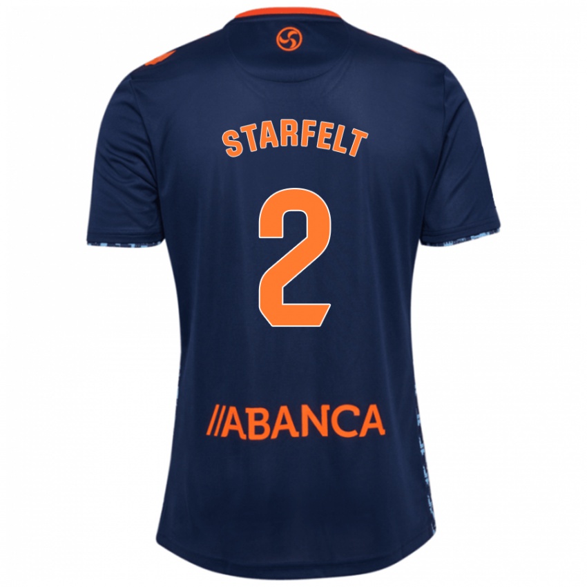 Niño Camiseta Carl Starfelt #2 Azul Marino 2ª Equipación 2024/25 La Camisa Argentina