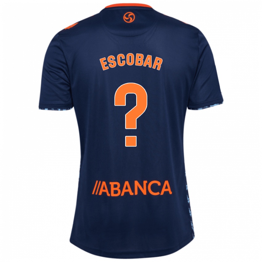 Niño Camiseta Jordi Escobar #0 Azul Marino 2ª Equipación 2024/25 La Camisa Argentina