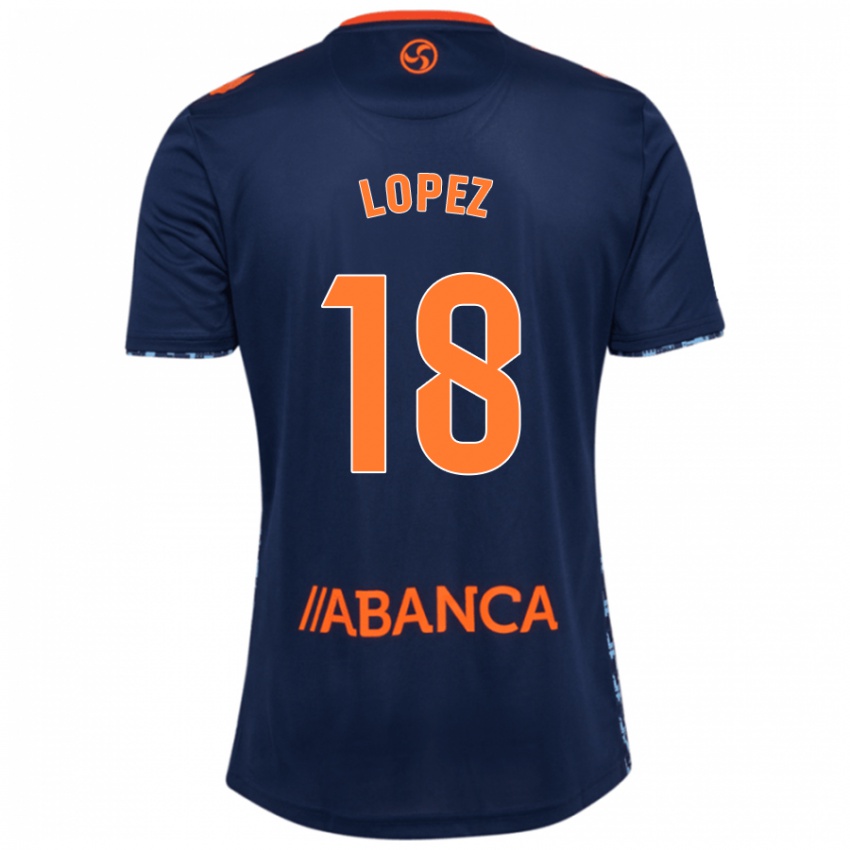 Niño Camiseta Joel López #18 Azul Marino 2ª Equipación 2024/25 La Camisa Argentina