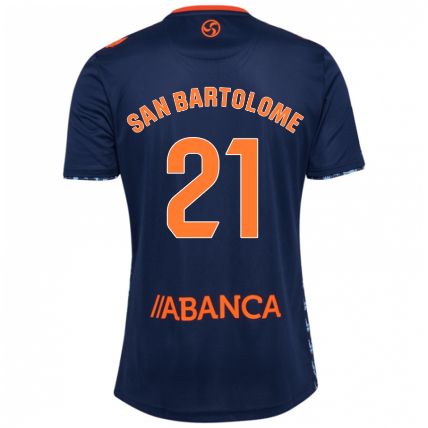 Niño Camiseta Víctor San Bartolomé #21 Azul Marino 2ª Equipación 2024/25 La Camisa Argentina