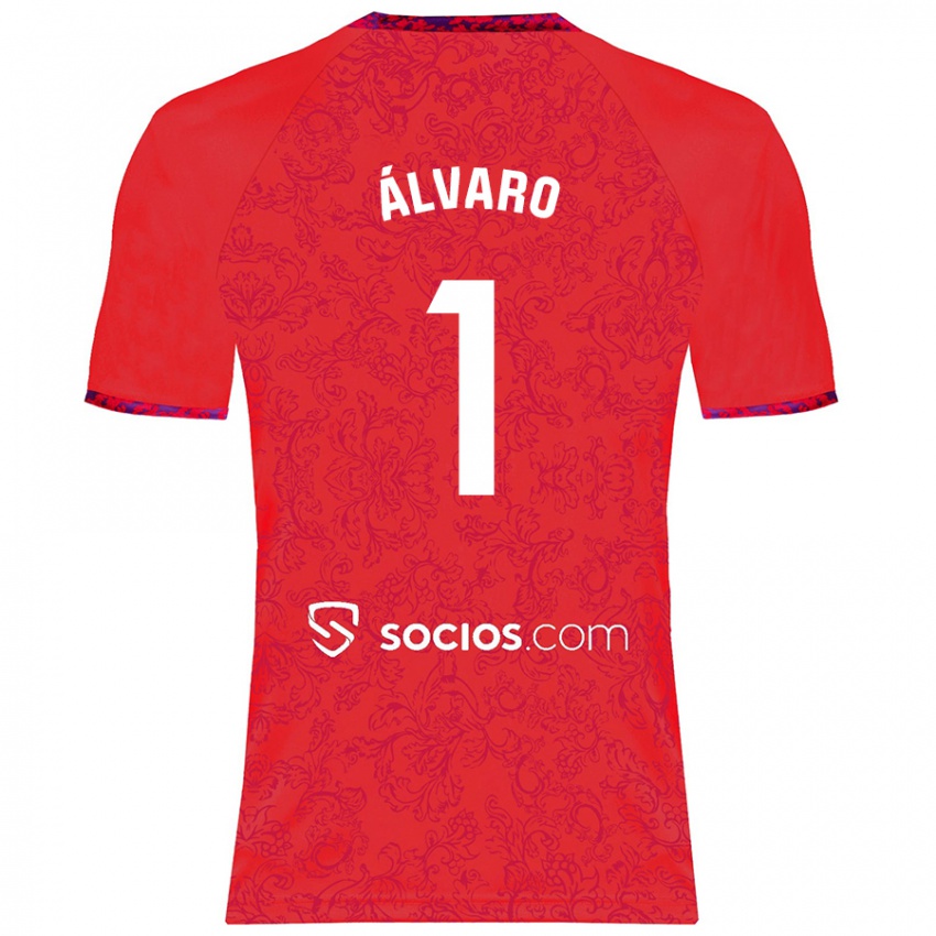 Niño Camiseta Álvaro Fernández #1 Rojo 2ª Equipación 2024/25 La Camisa Argentina