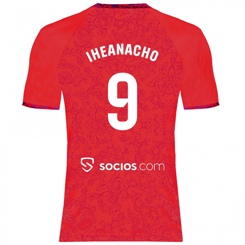 Niño Camiseta Kelechi Iheanacho #9 Rojo 2ª Equipación 2024/25 La Camisa Argentina