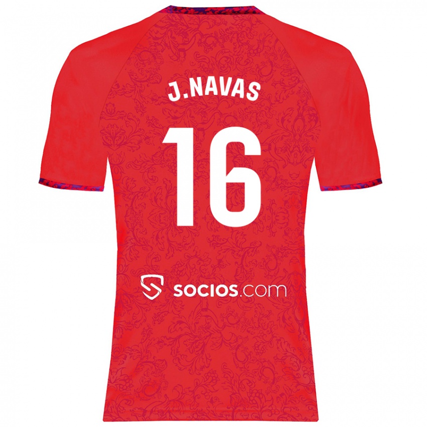 Niño Camiseta Jesús Navas #16 Rojo 2ª Equipación 2024/25 La Camisa Argentina