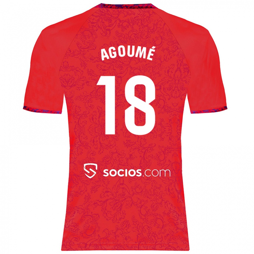 Niño Camiseta Lucien Agoume #18 Rojo 2ª Equipación 2024/25 La Camisa Argentina