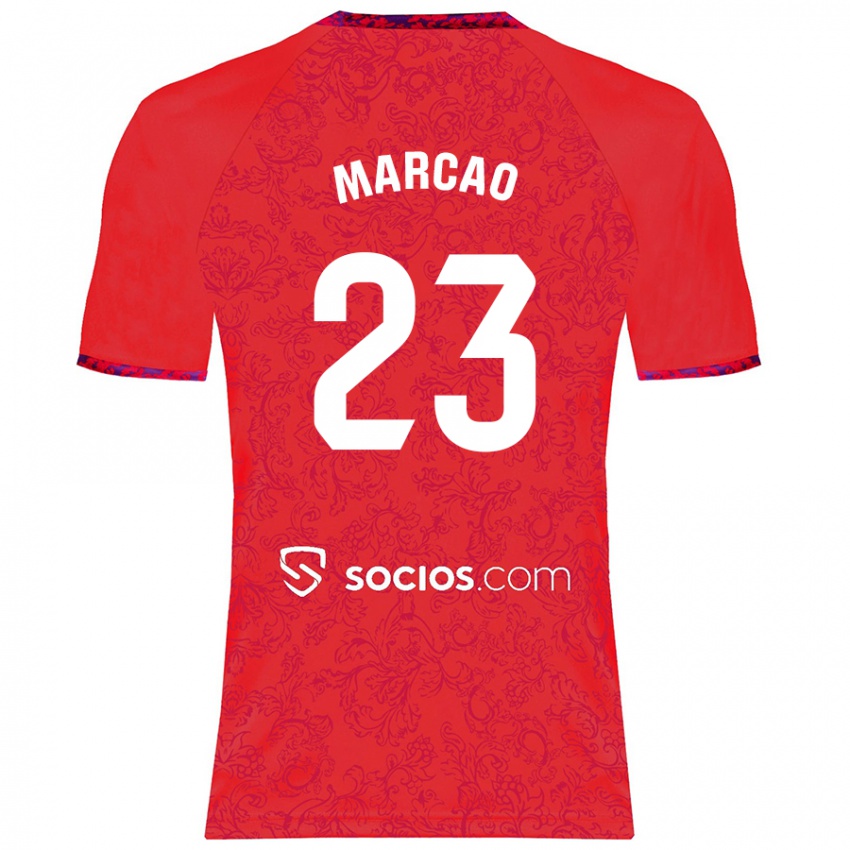 Niño Camiseta Marcão #23 Rojo 2ª Equipación 2024/25 La Camisa Argentina