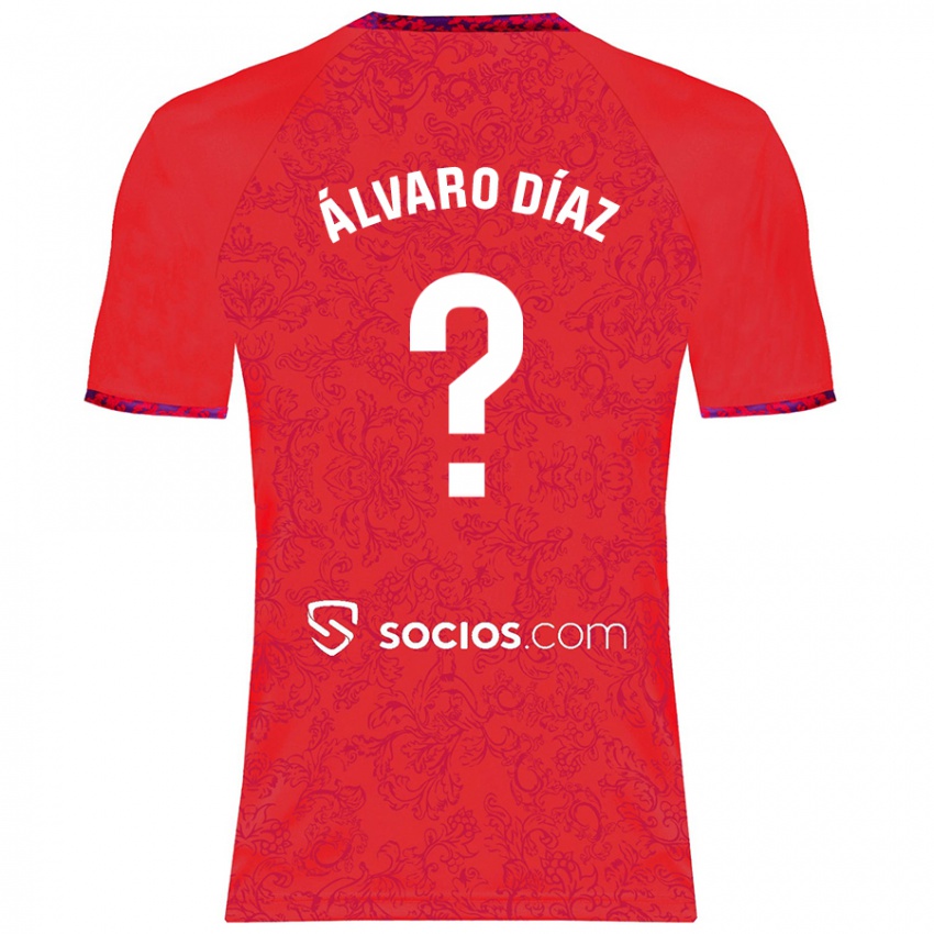 Niño Camiseta Álvaro Díaz #0 Rojo 2ª Equipación 2024/25 La Camisa Argentina