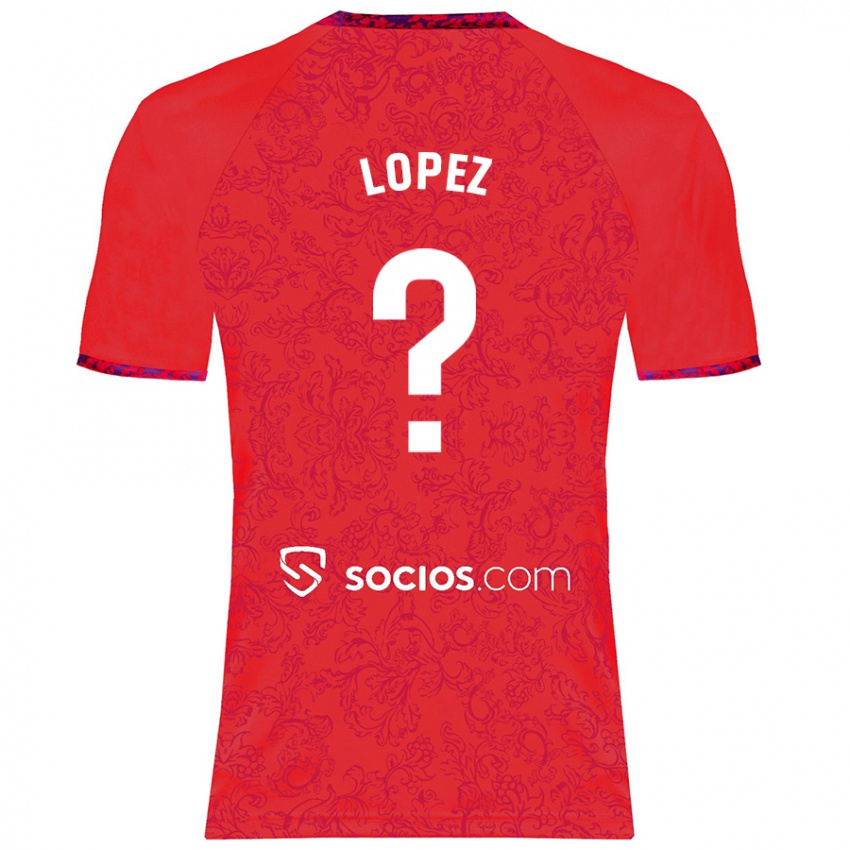 Niño Camiseta David López #0 Rojo 2ª Equipación 2024/25 La Camisa Argentina