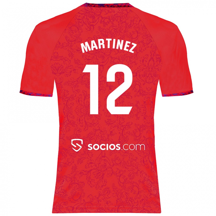 Niño Camiseta Gabri Martinez #12 Rojo 2ª Equipación 2024/25 La Camisa Argentina