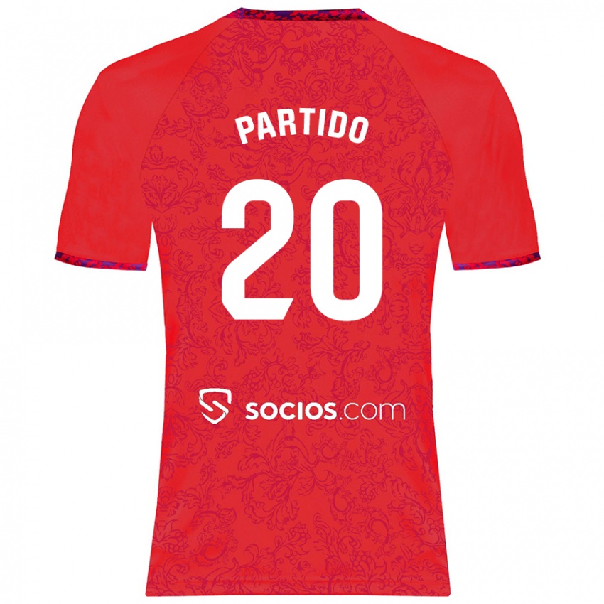 Niño Camiseta Paula Partido #20 Rojo 2ª Equipación 2024/25 La Camisa Argentina